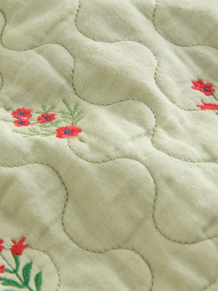 Green 100% Cotton Quilted Jacket (3mths-7yrs) - Image 7 of 7