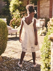 Cream 3D Floral Flower Girl Dress (3-16yrs) - Image 2 of 4