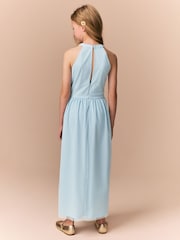 Pale Blue Embellished Occasion Dress (6-16yrs) - Image 4 of 9