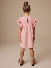 Pink Embroidered Dress (3-16yrs) - Image 3 of 9