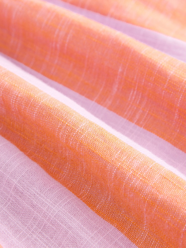 Orange/Pink Stripe Button Dress (3-16yrs) - Image 9 of 9
