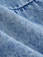 Blue Denim 100% Cotton Playsuit (3-16yrs) - Image 6 of 7