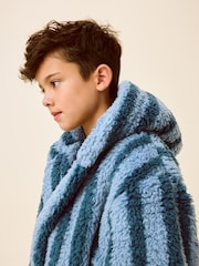Blue Stripe Fleece Robe (9mths-16yrs) - Image 4 of 8