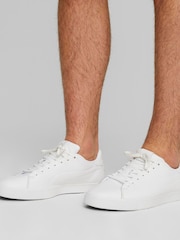 Puma White Mens Fusion Classic Golf Shoes - Image 1 of 8