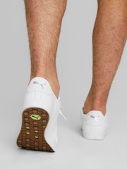 Puma White Mens Fusion Classic Golf Shoes - Image 2 of 8