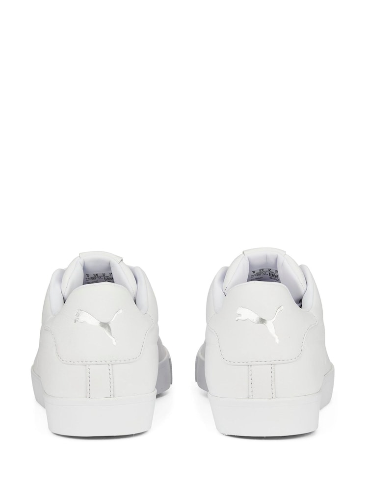 Puma White Mens Fusion Classic Golf Shoes - Image 4 of 8