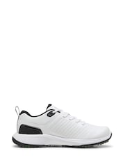 Puma White Mens Grip Fusion Flex Golf Shoes - Image 1 of 6