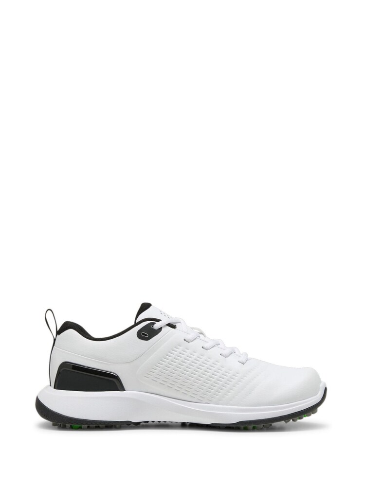 Puma White Mens Grip Fusion Flex Golf Shoes - Image 1 of 6