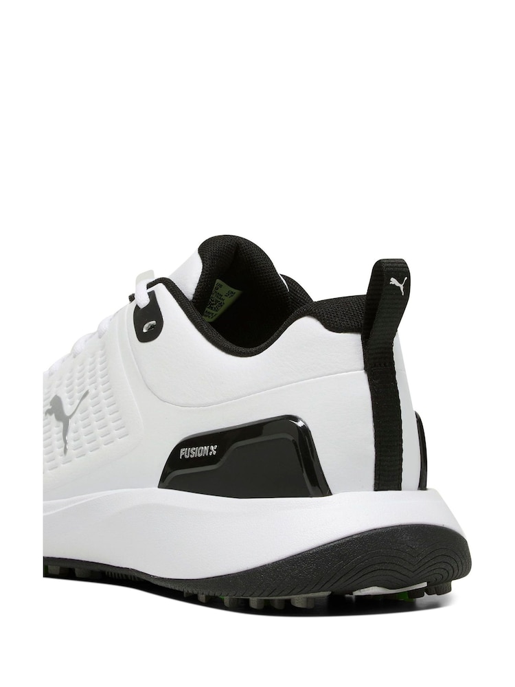 Puma White Mens Grip Fusion Flex Golf Shoes - Image 6 of 6