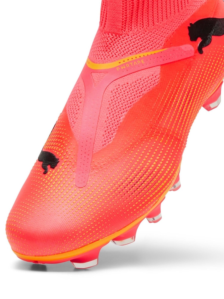 Puma Pink Mens Future 7 Match Fg/AG Laceless Football Boots - Image 6 of 7