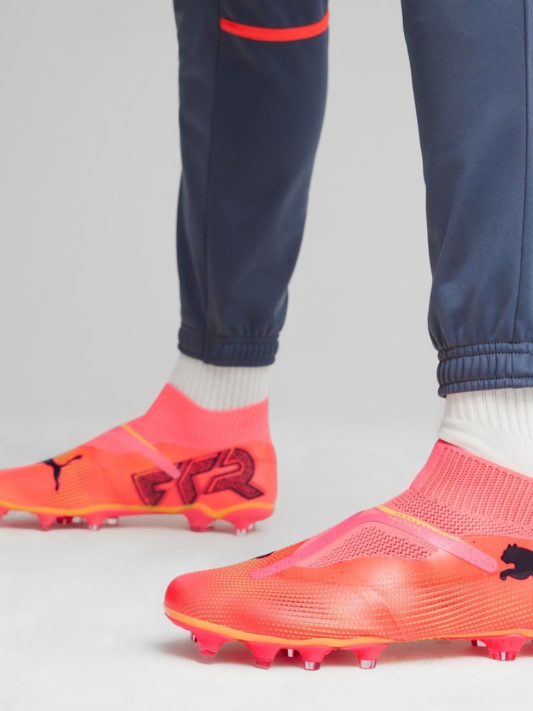 Puma Pink Mens Future 7 Match Fg/AG Laceless Football Boots - Image 7 of 7