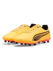 Puma Orange Mens King Match Fg/AG Football Boots - Image 3 of 7