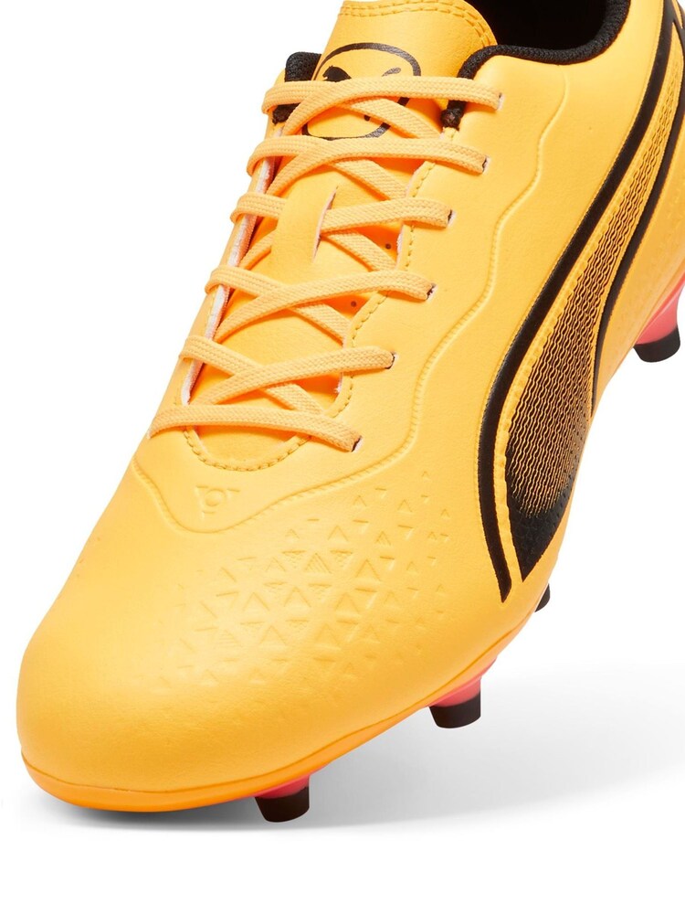 Puma Orange Mens King Match Fg/AG Football Boots - Image 7 of 7