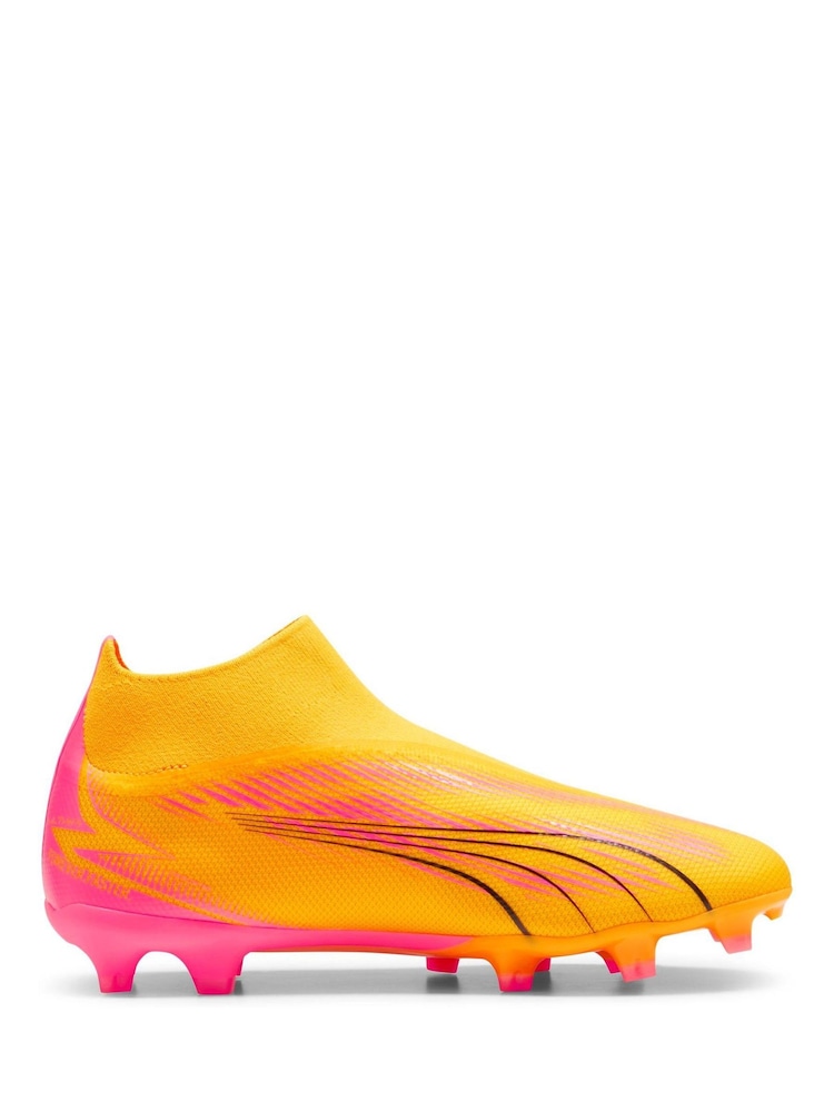 Puma Orange Mens Ultra Match Fg/AG Laceless Football Boots - Image 1 of 8