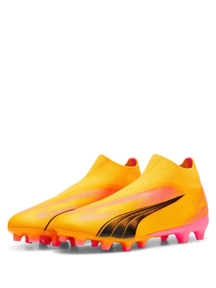 Puma Orange Mens Ultra Match Fg/AG Laceless Football Boots - Image 3 of 8