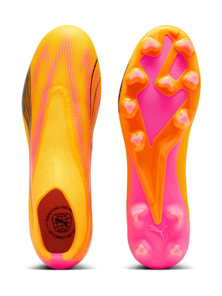 Puma Orange Mens Ultra Match Fg/AG Laceless Football Boots - Image 5 of 8