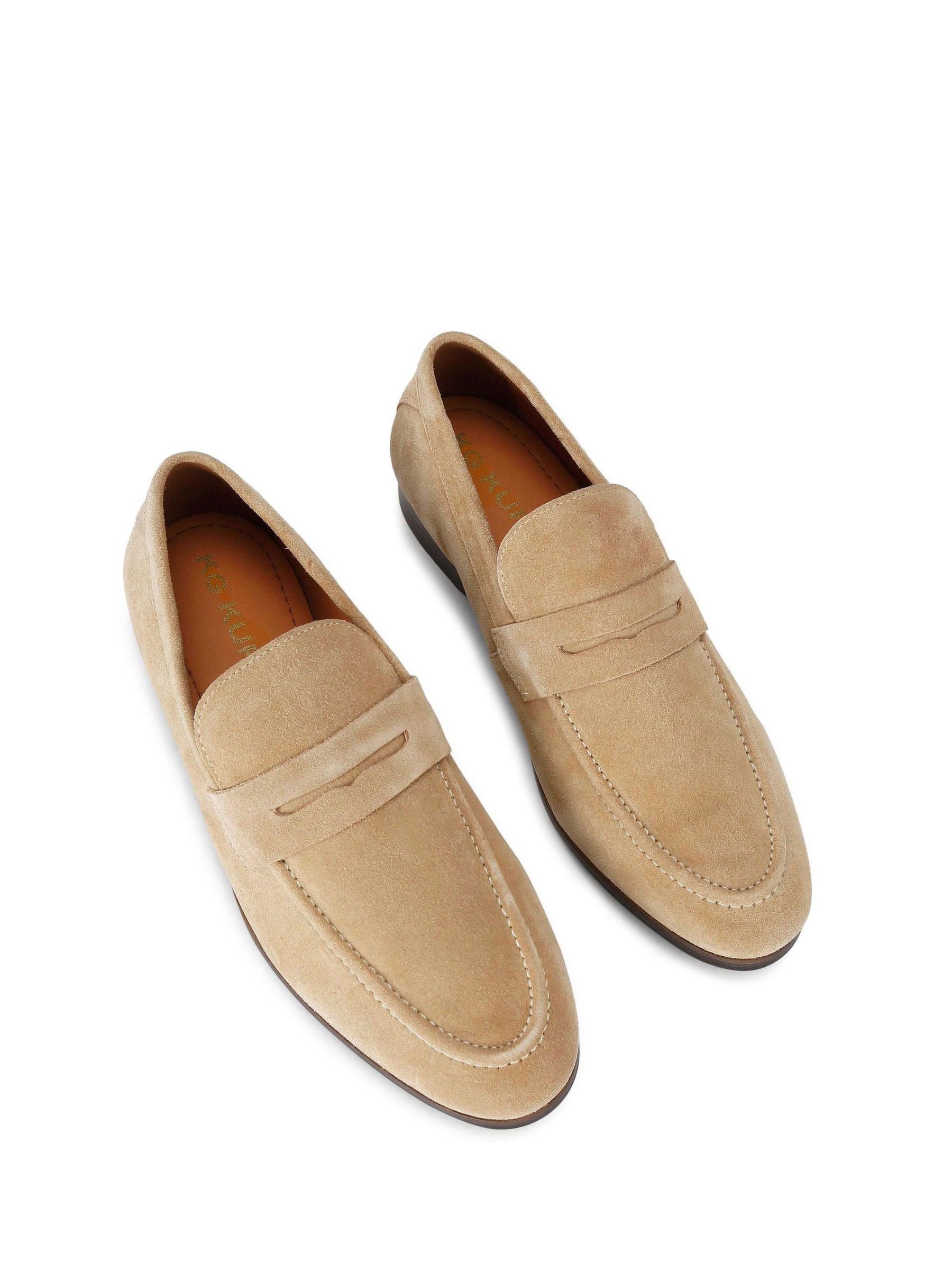 Buy KG Kurt Geiger Cream Suede Freddy Shoes from Next USA