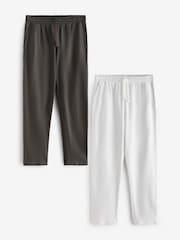 Grau - Offener Saum - Lightweight 100% Cotton Joggers 2 Pack - Bild 1 von 10