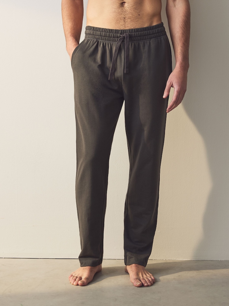 Grau - Offener Saum - Lightweight 100% Cotton Joggers 2 Pack - Bild 2 von 10