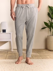 Grey Marl Cuffed Slim Lightweight Joggers - Image 1 of 7