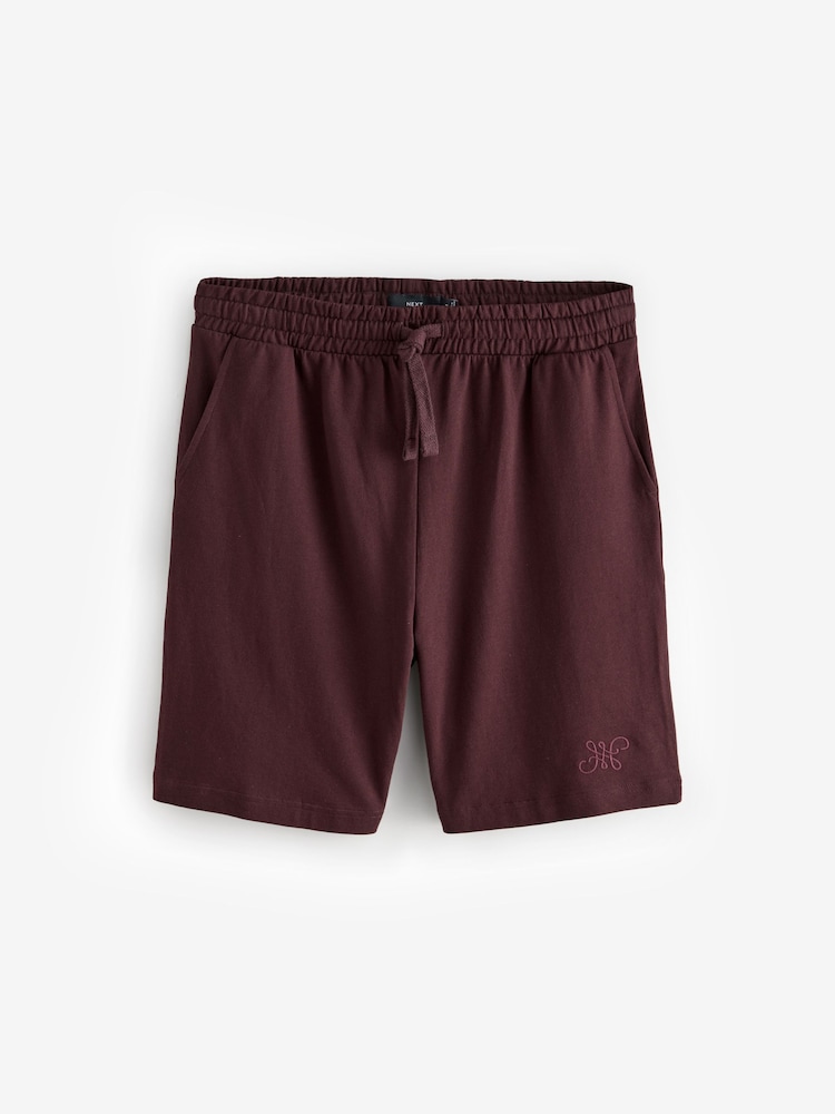 Red/Green/Neutral Lightweight 100% Cotton Shorts 3 Pack - Image 5 of 8