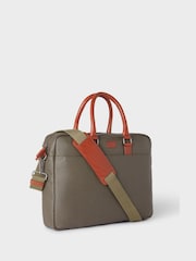 OSPREY LONDON Waxed Canvas & Glazed Calf Leather Grantham Laptop Bag - Image 2 of 4