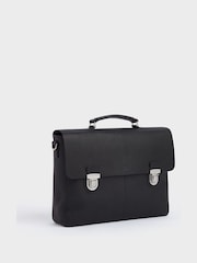 OSPREY LONDON The Forest Leather Black Briefcase - Image 4 of 7
