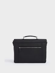OSPREY LONDON The Forest Leather Black Briefcase - Image 6 of 7