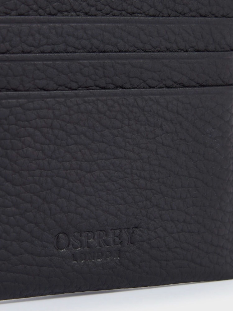 OSPREY LONDON The Forest Leather Black Card Holder - Image 5 of 5