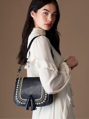 OSPREY LONDON The Dakota Cross-Body Black Bag - Image 1 of 7