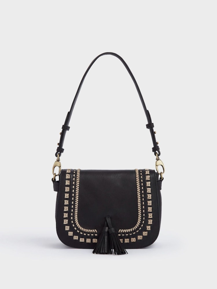 OSPREY LONDON The Dakota Cross-Body Black Bag - Image 2 of 7