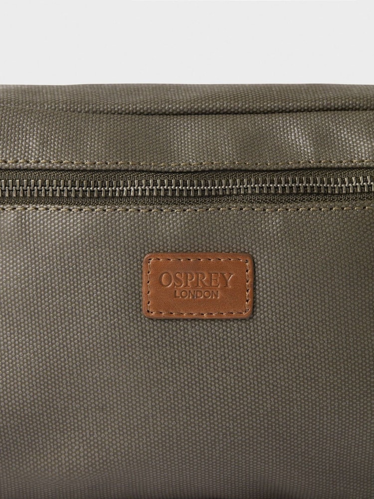 OSPREY LONDON Grantham Waxed Canvas & Leather Bumbag - Image 5 of 5