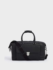 OSPREY LONDON The Forest Leather Black Weekender Bag - Image 2 of 7