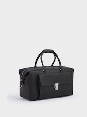 OSPREY LONDON The Forest Leather Black Weekender Bag - Image 3 of 7