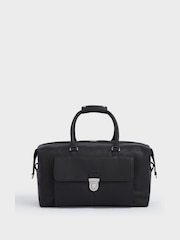 OSPREY LONDON The Forest Leather Black Weekender Bag - Image 4 of 7