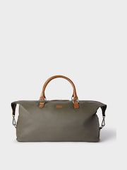 OSPREY LONDON Waxed Canvas & Glazed Calf Leather Grantham Weekend Holdall Bag - Image 3 of 6