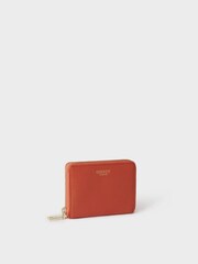 OSPREY LONDON Red The Collier Leather Zip-Round Purse - Image 2 of 4