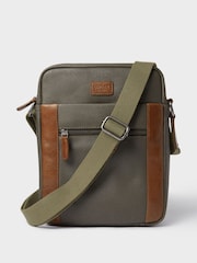 Osprey London The Small Grantham Waxed Canvas And Leather Messenger Bag - Image 1 of 5