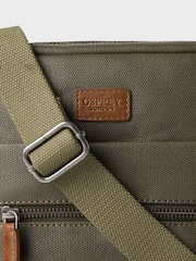 Osprey London The Small Grantham Waxed Canvas And Leather Messenger Bag - Image 5 of 5