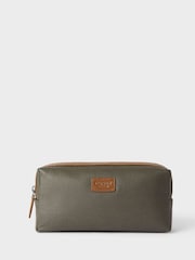 Verde - Neceser de lona encerada y cuero The Small Grantham de OSPREY LONDON - Imagen 1 de 4