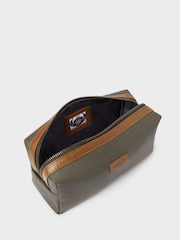 Verde - Neceser de lona encerada y cuero The Small Grantham de OSPREY LONDON - Imagen 3 de 4