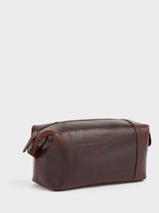 OSPREY LONDON The Brixton Leather Brown Washbag - Imagen 3 de 6