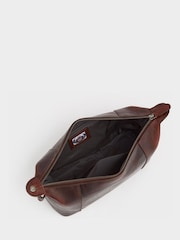 OSPREY LONDON The Brixton Leather Brown Washbag - Imagen 4 de 6