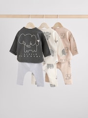Mono Elephant Baby Tops and Leggings 6 Piece Set - Image 2 of 14