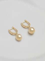 Jon Richard Gold Tone Polished Orb Earrings - Image 1 of 3