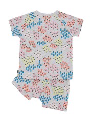 Bonds Grey Floral Print Top & Shorts Pyjama Set - Image 2 of 2