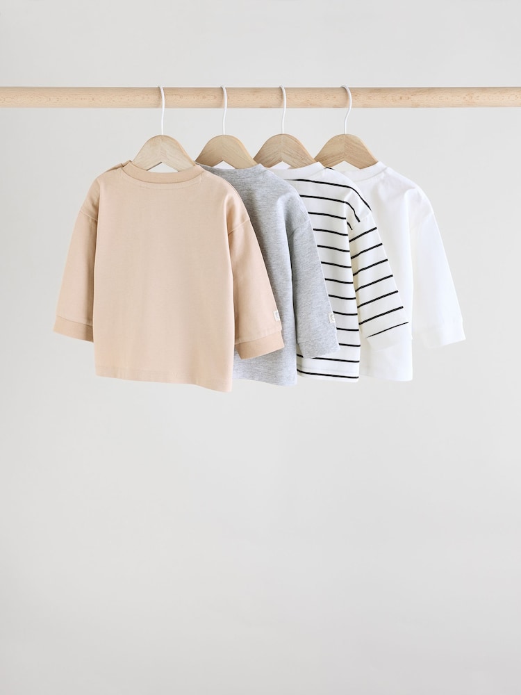 Mono/Neutral - Lot de 4 t-shirts à manches longues bébé - Image 6 of 12