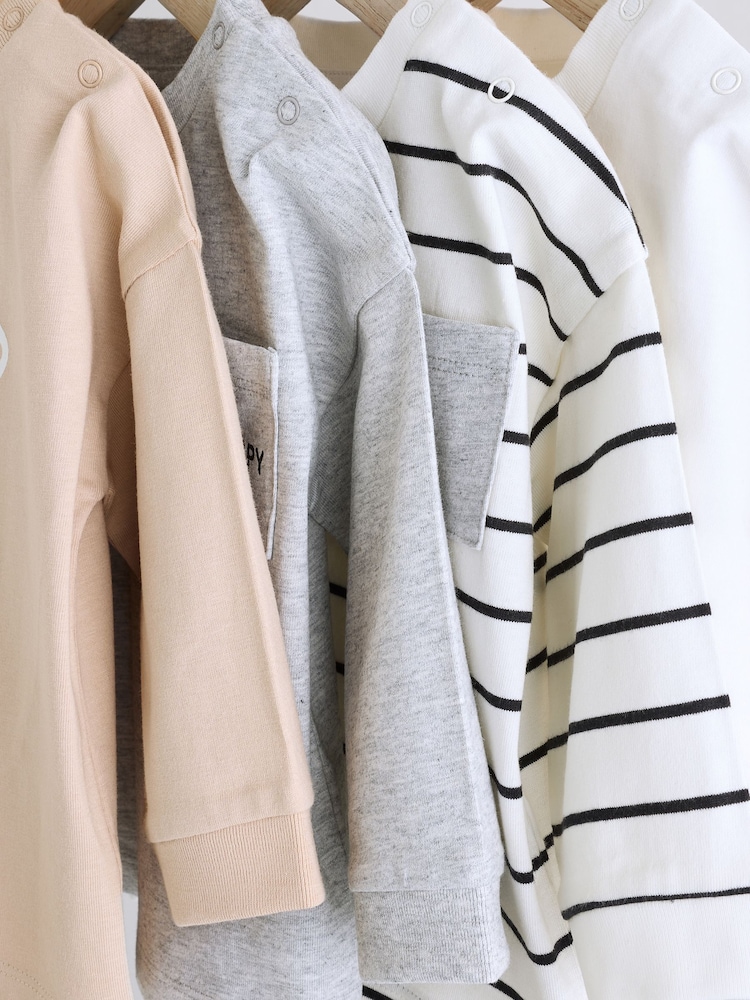 Mono/Neutral - Lot de 4 t-shirts à manches longues bébé - Image 8 of 12