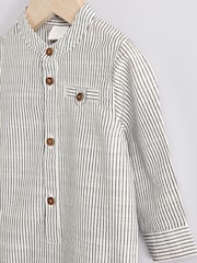 Mono Stripe 100% Cotton Baby Shirt Bodysuit - Image 11 of 12
