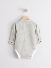 Mono Stripe 100% Cotton Baby Shirt Bodysuit - Image 7 of 12